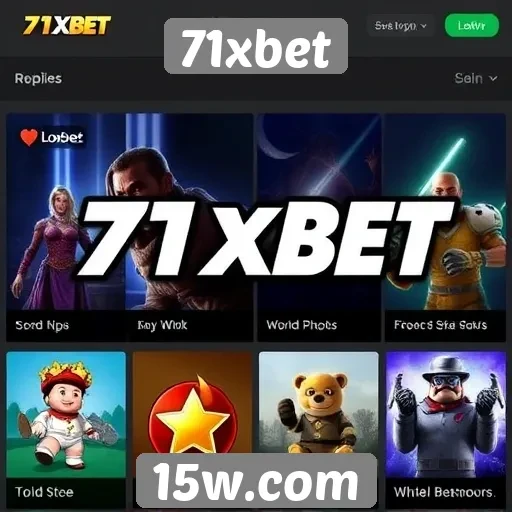 Diversidade de jogos oferecidos no 71xbet