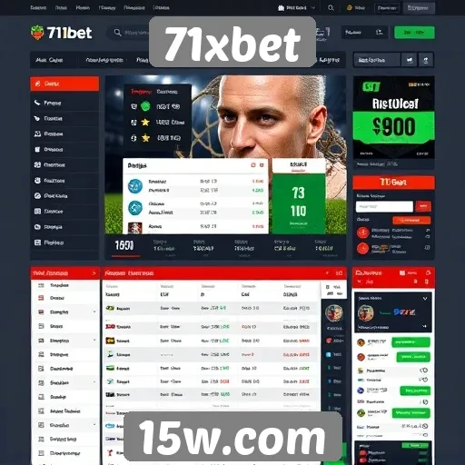 Interface e usabilidade do site de apostas 71xbet