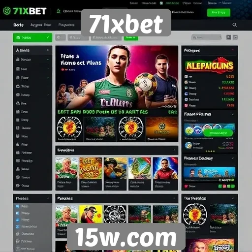 Análise da interface do usuário do site 71xbet